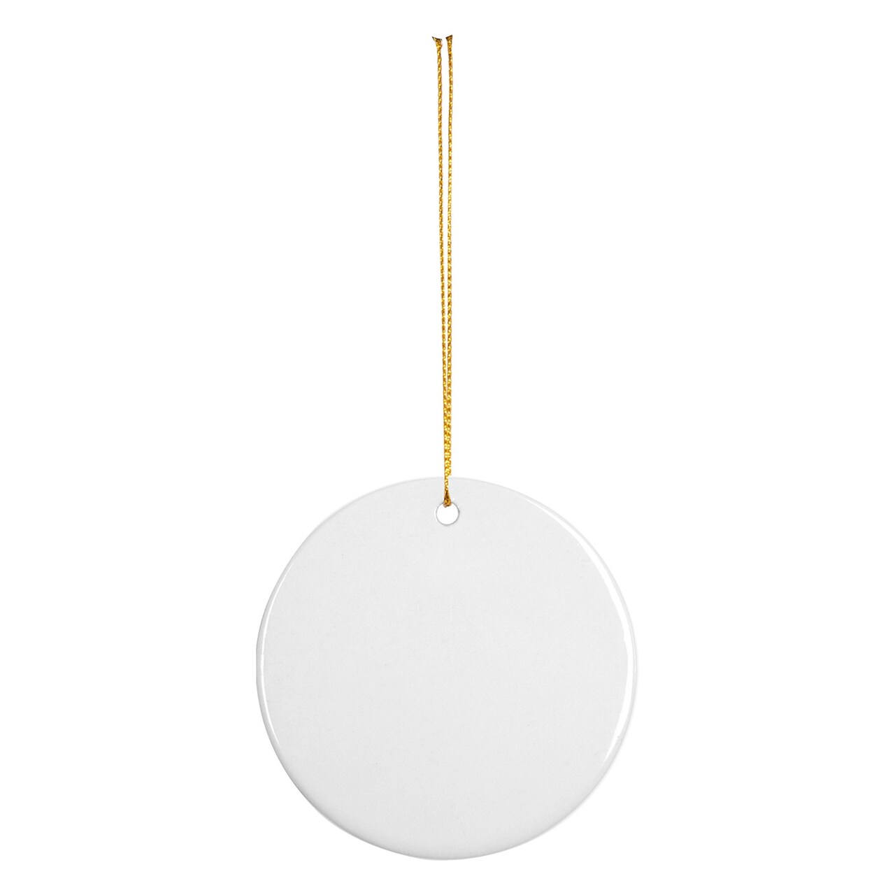 Craft Express Ceramic Sublimation Ornaments 25/Pkg-Circle, White 3" Diameter